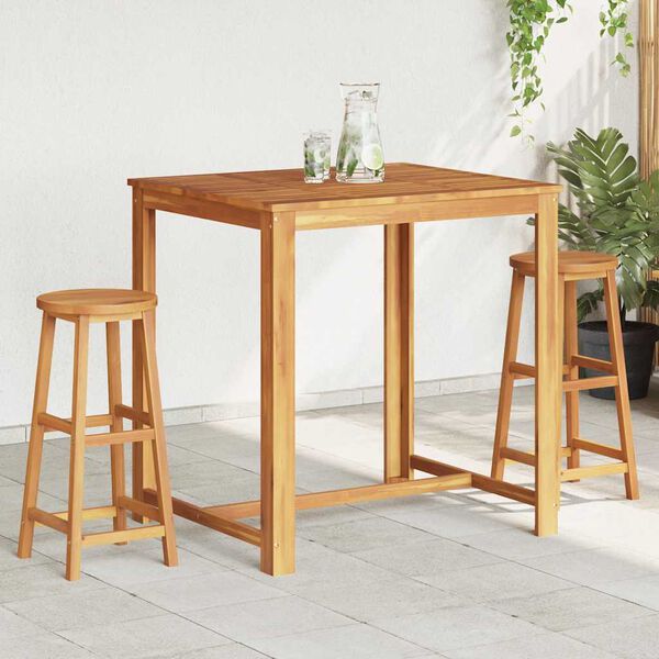 vidaXL Tabourets de bar lot de 2 bois d'acacia massif