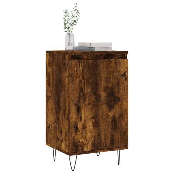 vidaXL Buffet ch&ecirc;ne fum&eacute; 40x35x70 cm bois d'ing&eacute;nierie