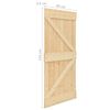 vidaXL Porte 90x210 cm Bois de pin massif