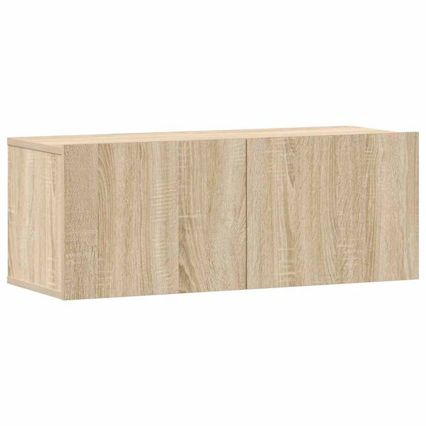 vidaXL Ensemble de meubles TV 3 pcs Ch&ecirc;ne sonoma Bois d'ing&eacute;nierie