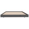 vidaXL Cadre de lit sans matelas gris 90x200 cm bois de pin massif