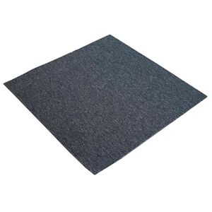 vidaXL Carreau de tapis Gris Bleu 50 x 50 cm 36 pc PP et Bitume