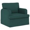 vidaXL Canap&eacute; 2 pcs Vert fonc&eacute; 162 x 80 x 85 cm tissu