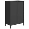 vidaXL Buffet haut noir 68x39x101,5 cm acier