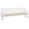 vidaXL Coussin de banc de jardin beige 200x50x7 cm tissu oxford