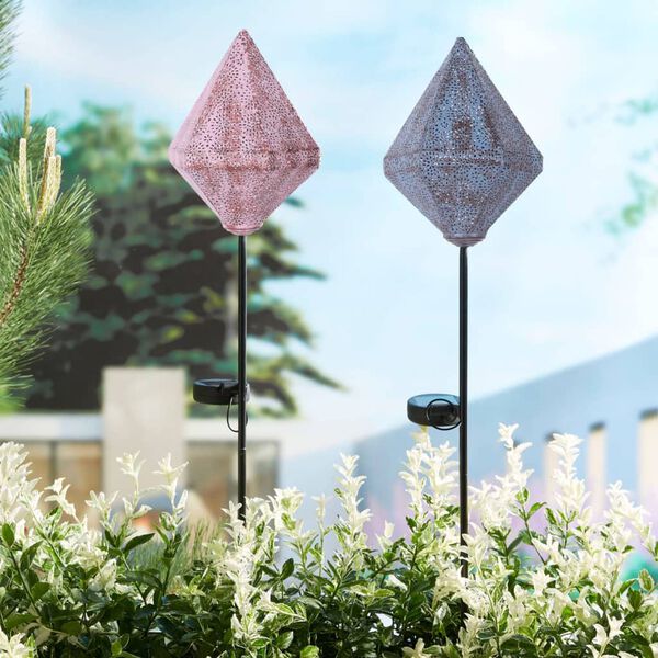 Luxform Lampe solaire &agrave; LED sur piquet de jardin Tyana Rose