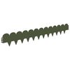 vidaXL Bordure de Pelouse 30 pc 103 x 15 cm Acier Vert olive