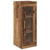vidaXL Haut Armoire 2 pcs Bois Ancien Verre