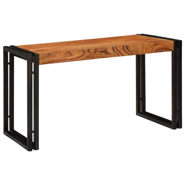 vidaXL Tables d'appoint Marron et noir Bois d'acacia massif