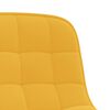 vidaXL Chaises &agrave; manger pivotantes lot de 4 jaune moutarde velours