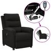 vidaXL Fauteuil inclinable &eacute;lectrique Noir Tissu