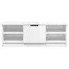 vidaXL Meuble TV blanc brillant 102x35,5x36,5 cm bois d'ing&eacute;nierie