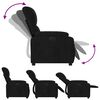 vidaXL Fauteuil inclinable électrique noir tissu microfibre