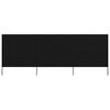 vidaXL Paravent 3 panneaux Tissu 400 x 160 cm Noir