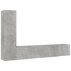 vidaXL Ensemble de meubles TV 4 pcs Gris b&eacute;ton Bois d'ing&eacute;nierie