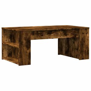 vidaXL Table basse ch&ecirc;ne fum&eacute; 102x55x42 cm bois d'ing&eacute;nierie