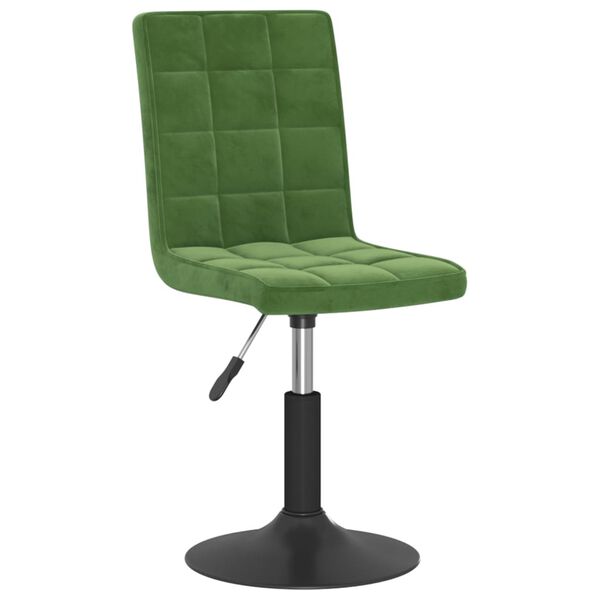 vidaXL Chaises pivotantes &agrave; manger lot de 6 vert fonc&eacute; velours