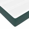 vidaXL Cadre de lit avec matelas avec matelas 2 pcs Vert Velours