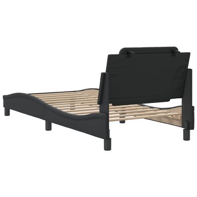 vidaXL Cadre de lit sans matelas noir 80x200 cm similicuir