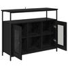 vidaXL Buffet Chêne noir 100 x 35 x 80 cm Bois d'ingénierie
