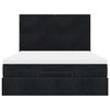VidaXL Cadre de lit ottoman avec matelas noir 140x200 cm velours