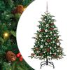 vidaXL Sapin de No&euml;l artificiel Vert 120 cm PVC, m&eacute;tal et plastique