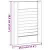 vidaXL Portes d'armoire &agrave; persiennes 4 pcs blanc 39,5x29,5 cm