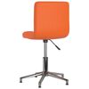vidaXL Chaise pivotante de salle &agrave; manger Orange Similicuir