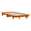vidaXL Cadre de lit sans matelas cire marron 75x190 cm bois pin massif
