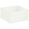 vidaXL Cache-pot de jardin Blanc 60 x 60 x 40 cm Acier lamin&eacute; &agrave; froid