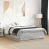 vidaXL Cadre de lit sans matelas sonoma gris 140x190 cm
