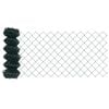 vidaXL Cl&ocirc;ture en treillis m&eacute;tallique 25 x 0,8 m Acier Vert