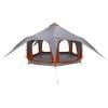 vidaXL Tente familiale Gris et orange 5 personnes