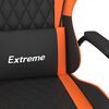 vidaXL Chaise de jeu Noir et orange Similicuir