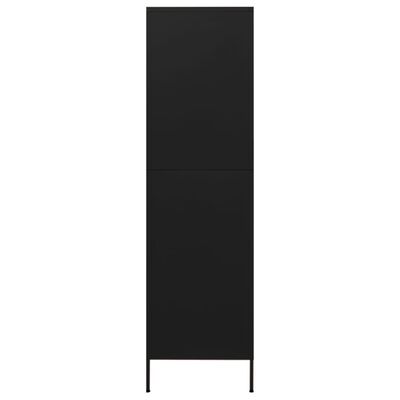 vidaXL Garde-robe Noir 90x50x180 cm Acier
