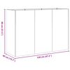 vidaXL Jardini&egrave;re 120x40x80 cm acier inoxydable