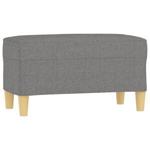 vidaXL Banc Gris fonc&eacute; 70x35x41 cm Tissu