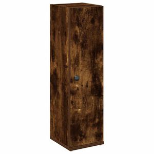 vidaXL Meuble de salle de bain avec porte-rouleau ch&ecirc;ne fum&eacute;