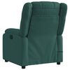 vidaXL Fauteuil de massage inclinable Vert fonc&eacute; Tissu
