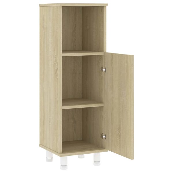 vidaXL Armoire de salle de bain Ch&ecirc;ne sonoma Bois d'ing&eacute;nierie