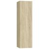 vidaXL Ensemble de meubles TV 3 pcs Ch&ecirc;ne sonoma Bois d'ing&eacute;nierie