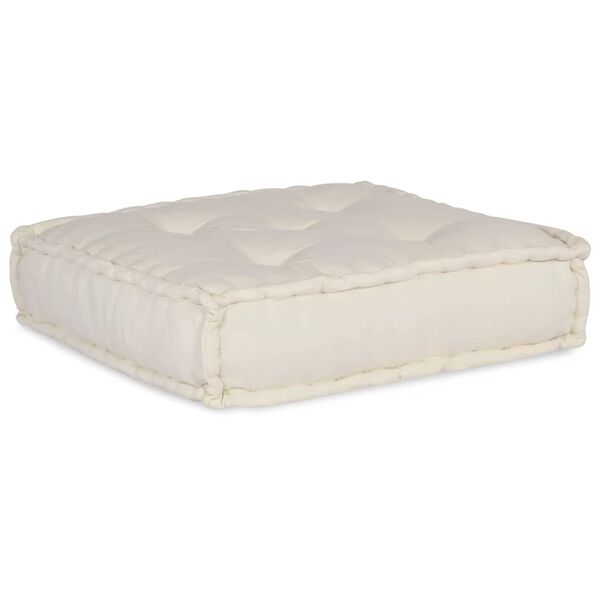 vidaXL Canap&eacute; modulaire 4 pcs Cr&egrave;me tissu