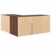 vidaXL Armoire d'angle ch&ecirc;ne marron 160x40x45 cm bois d'ing&eacute;nierie