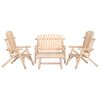 vidaXL Ensemble de salon de jardin 4 pcs bois massif d'&eacute;pic&eacute;a
