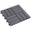 vidaXL Carreaux de terrasse 30pcs Délavage gris 30x30 cm Acacia solide