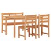 vidaXL Ensemble &agrave; manger de jardin 4 pcs Bois de teck massif