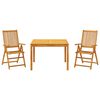 vidaXL Ensemble de salle &agrave; manger pour jardin 9 pc Marron