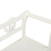vidaXL Banc de rangement 126 cm Blanc Bois de pin solide