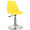 vidaXL Chaises &agrave; manger pivotantes lot de 4 jaune similicuir