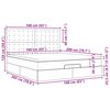 VidaXL Cadre de lit ottoman avec matelas marron fonc&eacute; 160x200 cm tissu